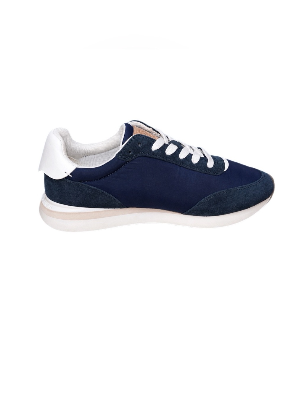 Tory Burch Destiny Trainer Sneaker Double T Navy Suede Size 9 - Picture 5 of 9